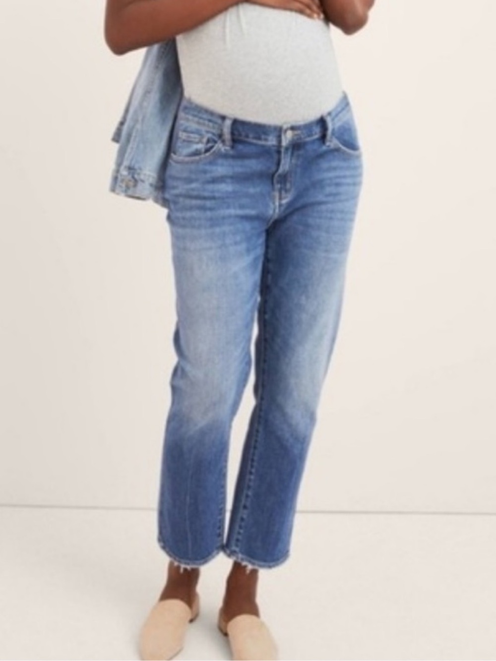 Hatch Light Blue Maternity Jeans / Strong Like a Mama Line / Size 25